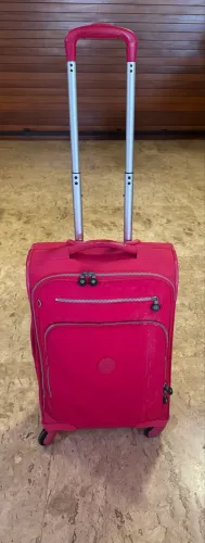 Kipling Mochila de rodinha - rosa grande 