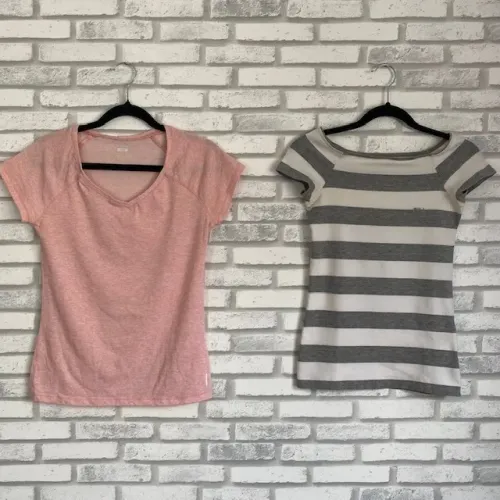 Camiseta Esportiva Decathlon Rosa Nyamba Slim Tamanho PP + Grátis Calvin Klein Listrada