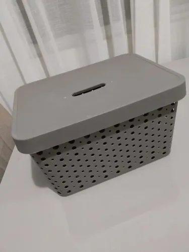 Caixa Organizadora Multiuso Cinza 17 LT