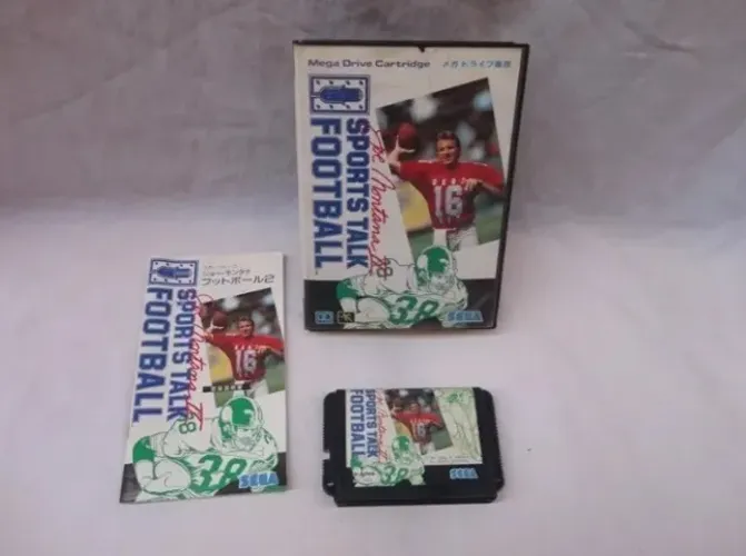 Sports Talk Football - Original Japonês Completo Mega Drive