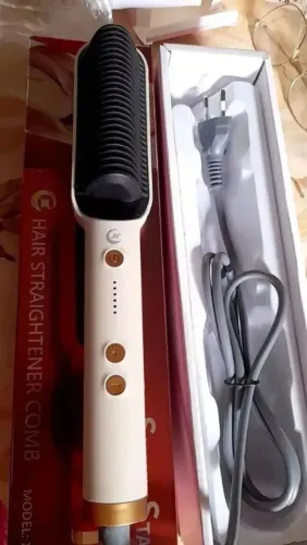 Escova Alisadora 3 em 1- Nova - Pague somente na entrega