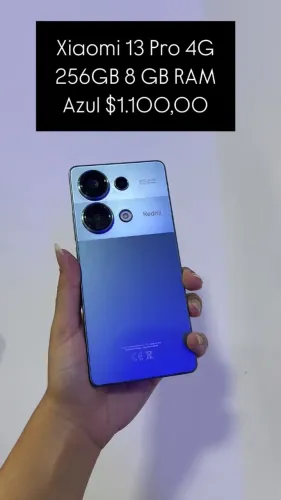 Xiaomi 13 Pro 4G 256GB 8 GB RAM Azul $1.100,00