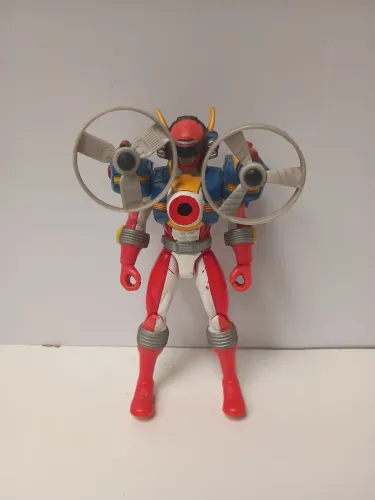 Power Rangers  - Lançador Giroscópico Ranger Vermelho- 14 cm Bandai 2006
