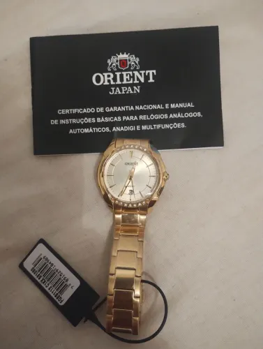 Relógio Orient Dourado Feminino FGSS11212 - Novo e Original!