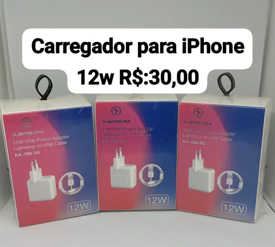 Carregador para iPhone 12w