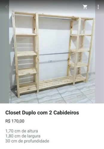 Closet em madeira