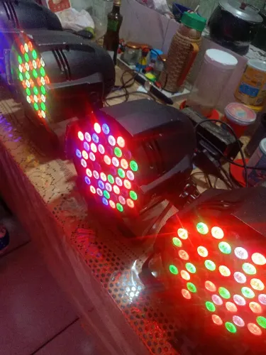 2 canhão de led par 64