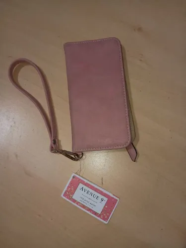 Carteira Feminina de Pulso Avenue 9 Com Proteção RFID - Rosa (Nova com Etiqueta)