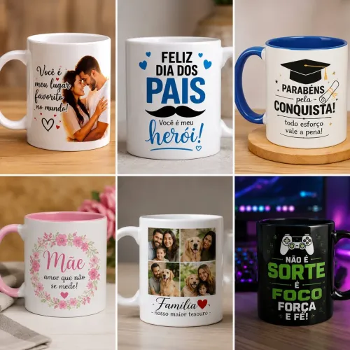 CANECA PERSONALIZADA DE CERÂMICA 325ML | AAPERSONALIZERS<br>