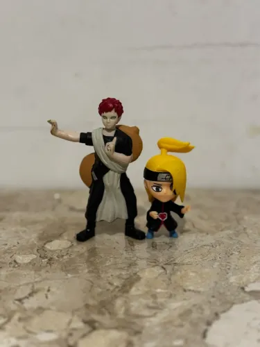 Bonecos Gaara E Deidara Naruto Kit Com 2 - Original Excelente Estado