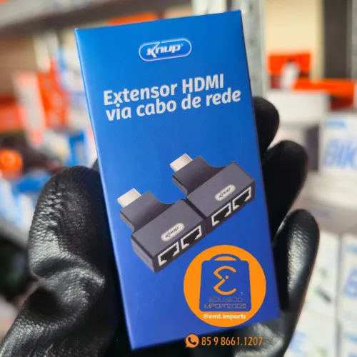 Extensor HDMI Via Cabo De Rede Rj45 Até 30 Metros - Knup 
