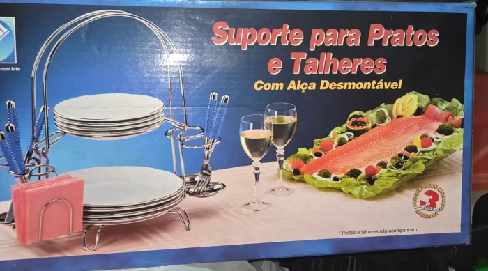 Suporte pratos e talheres