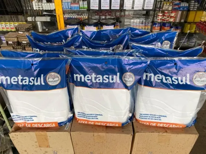 Promoção relâmpago!!! Caixa de descarga Metasul 9 litros. De R$ 59,90 por apenas R$ 49,00