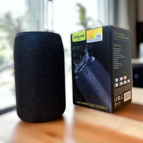 Caixa de som Zealot S32 Bluetooth Sem Fio Resistente à Água