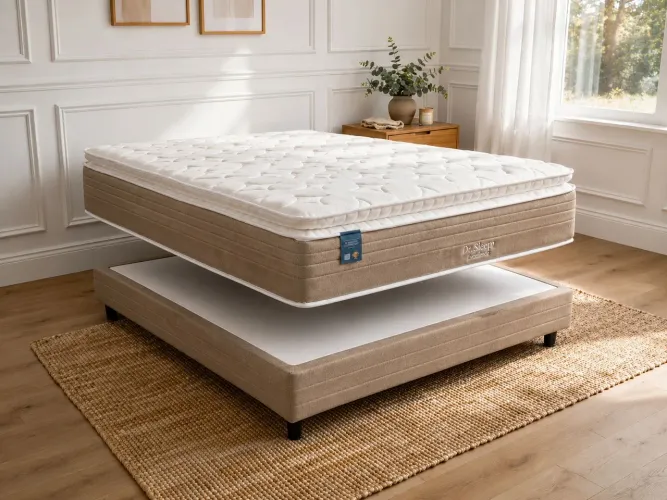 CAMA BOX COM MOLAS.