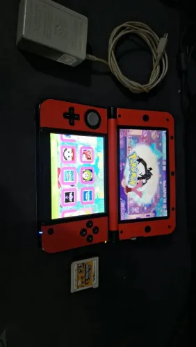 NINTENDO 3DS XL VERMELHO COM S. MARIO BROS 2