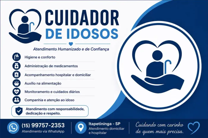 Técnico de Enfermagem  e Cuidador particular 