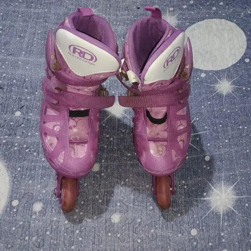 Patins roxos infantil rollerderby