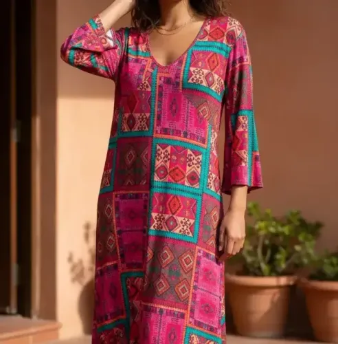 Vestido em algodao Tam G