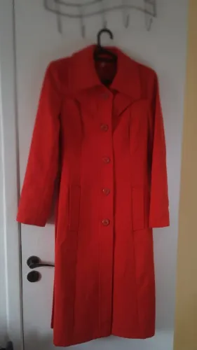 CASACO SOBRETUTO VINTAGE VERMELHO
