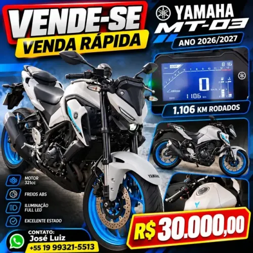 Yamaha MT-03 Connected 321cc ABS 2026