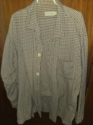 Pijama Masculino Richards Xadrez Tam: 3 (camisa) 1 (calça) (Com Pequenos Detalhes/Rasgos)