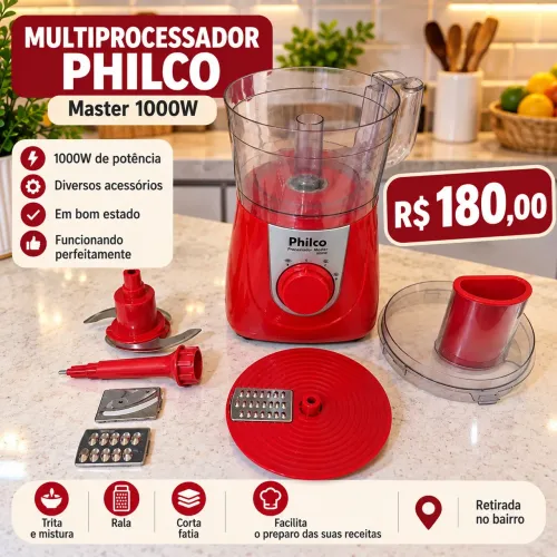 Multiprocessador Philco usado ? R$ 180