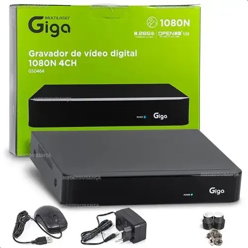 Gravador De Vídeo Digital 1080n 4 Canais - Gs0464 M1 Dvr04