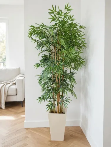Bambu Artificial 2,00m Realista com Vaso