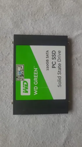 Vendo SSD WD 120GB funcionando perfeitamente Saudável 89%
