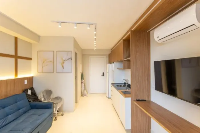 STUDIO MOBILIADO NO CORAÇÃO DA VILA OLÍMPIA - Pronto para morar ou para gerar renda