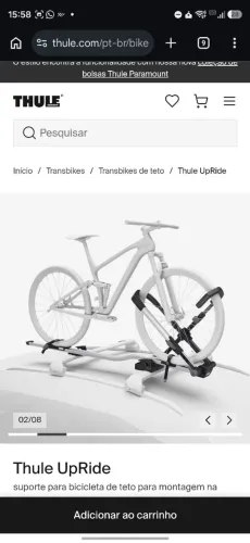 Thule Windbar Edge prata + UpRide para T-Cross 