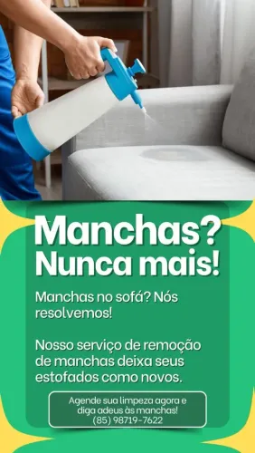 Higienização de estofados só chama.