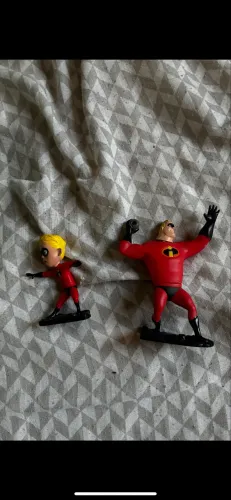 Bonecos colecionáveis Os incríveis Pixar Flecha e Senhor incrível