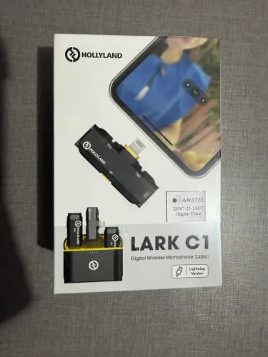 Microfone Lapela Sem Fio Lark C1 Dispositivos Ios Certificação Mfi 2 Pessoas