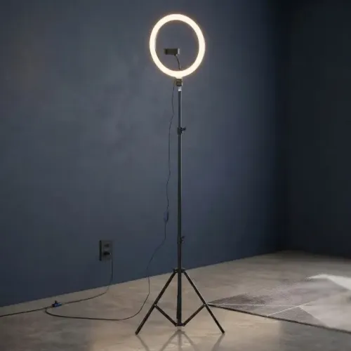 RING LIGHT 10 POLEGADAS COM TRIPÉ 2 METROS