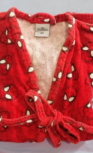 Roupão infantil Homem Aranha tamanho GG