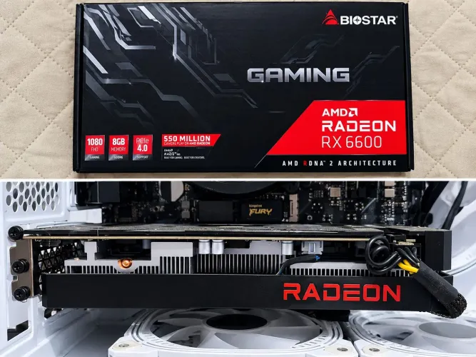 Placa de Vídeo RX 6600Matrix Biostar