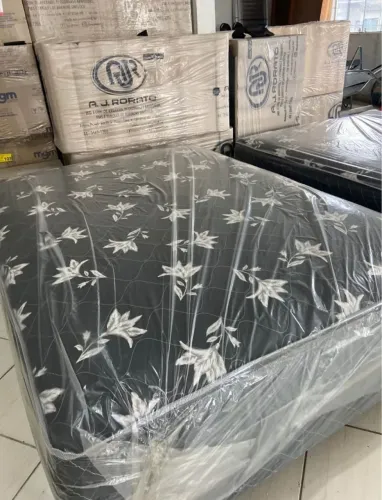 CAMA CASAL BOX CONJUGADA 20CM COM MOLAS ENSACADA FRETE GRÁTIS 
