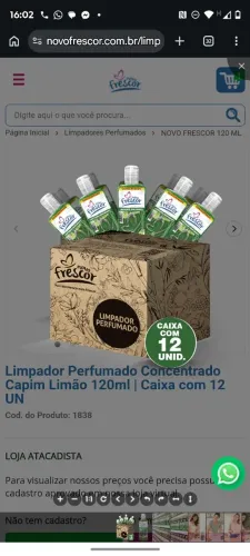 Novo frescor aromatizador ambiente