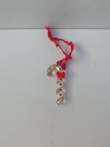 Natal Swarovski _Pedente Bastão Caramelo