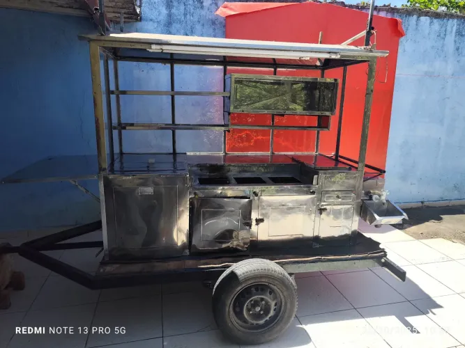 Carrinho de Lanches + Bebidas - Ideal para Praia ou Rua
