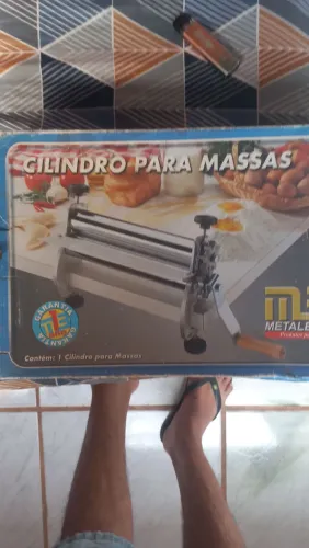 Cilindro massa de pastel manual