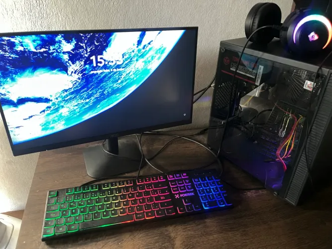 PC Gamer Ryzen 5 5600G + 16GB RAM + SSD 480GB + Monitor AOC 21,5? Completo