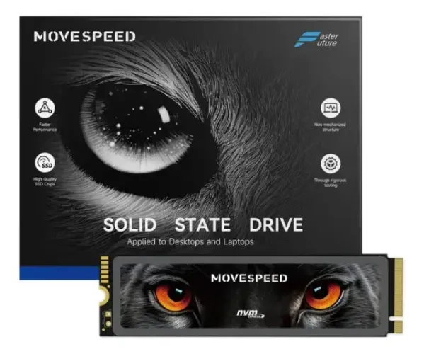 SSD Nvme Movespeed 4TB M2 PCIe 4.0x4 2280 7450MB/s [novo]
