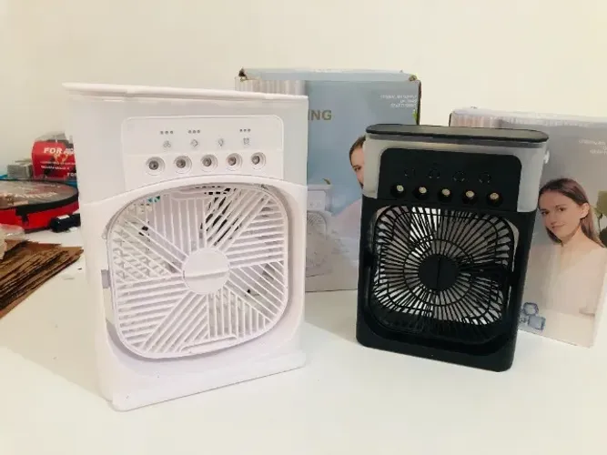 Ventilador de Mesa - umidifica e climatiza