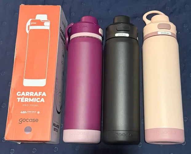 Garrafa térmica Flip pro GOCASE 750ml original