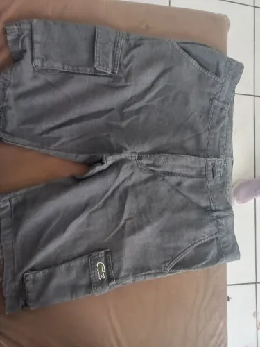 Shorts cinza lacoste