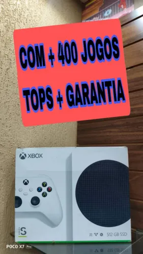 XBOX SÉRIES S + 400 JOGOS TOPS