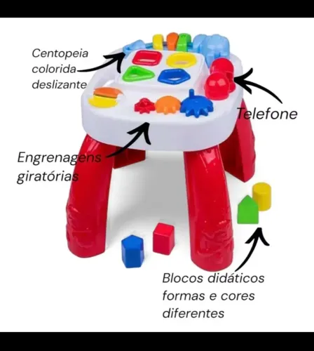 Kit brinquedo menino - Mesa + caminhão novo na caixa